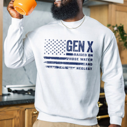 Vintage Gen X Funny Quotes Crewneck