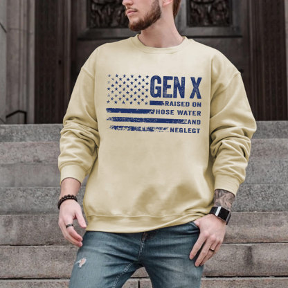Vintage Gen X Funny Quotes Crewneck