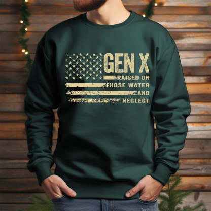 Vintage Gen X Funny Quotes Crewneck