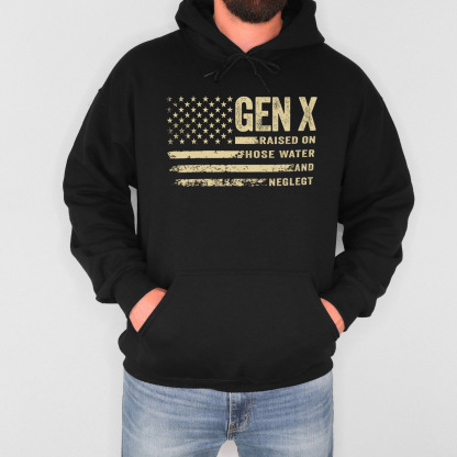 Vintage Gen X Funny Quotes Hoodie