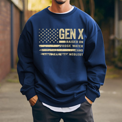Vintage Gen X Funny Quotes Crewneck