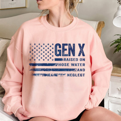 Vintage Gen X Funny Quotes Crewneck