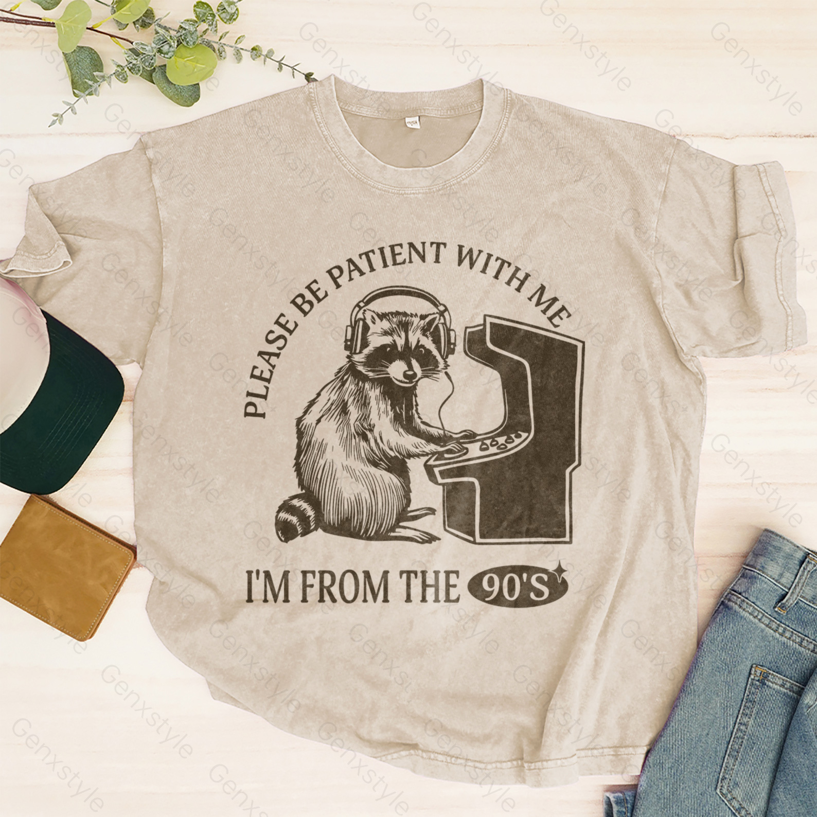 Washed Please Be Patient with Me, I'm From the 1900's - Print Unisex Crewneck XXXV