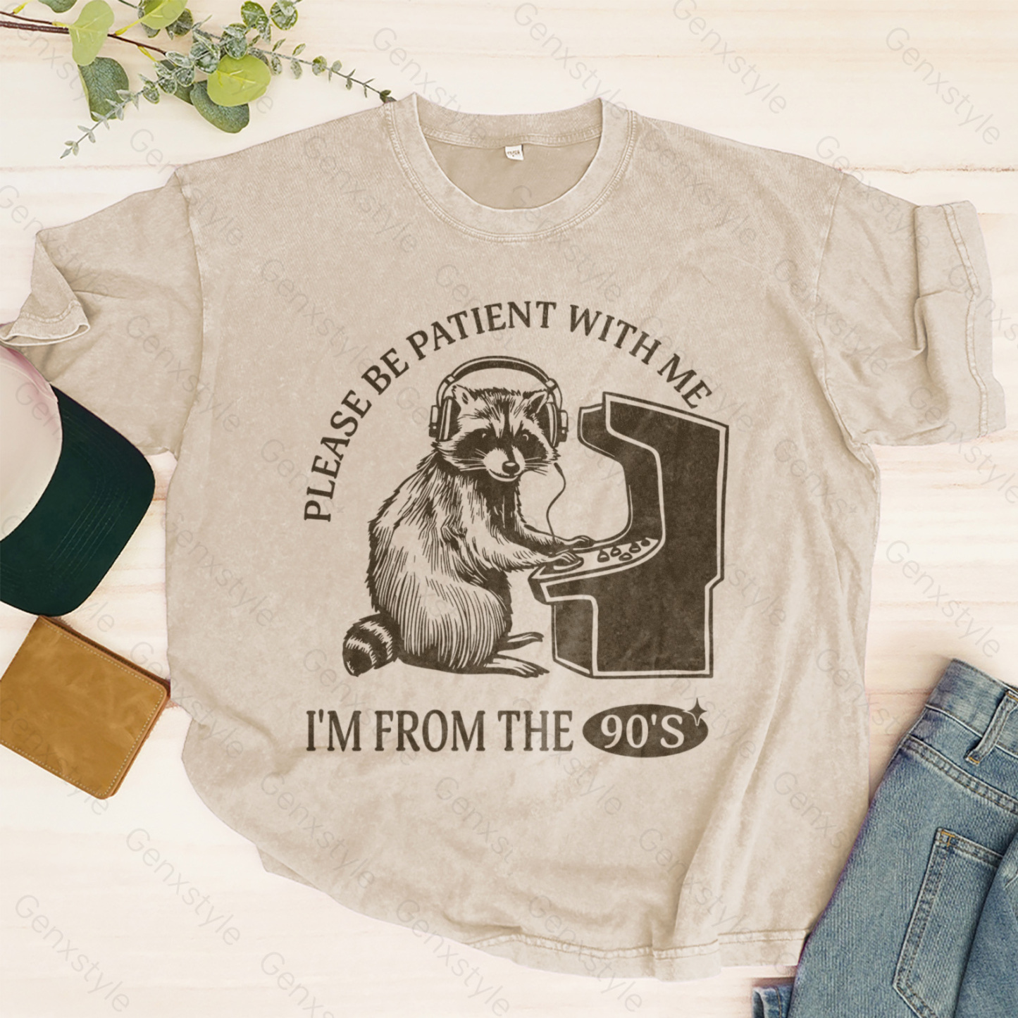 Washed Please Be Patient with Me, I'm From the 1900's - Print Unisex Crewneck XXXV