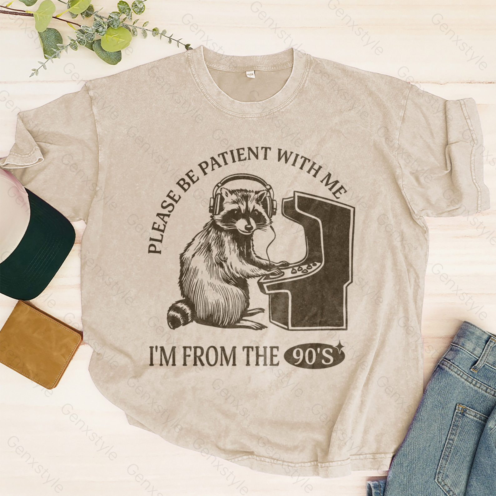 Washed Please Be Patient with Me, I'm From the 1900's - Print Unisex Crewneck XXXV