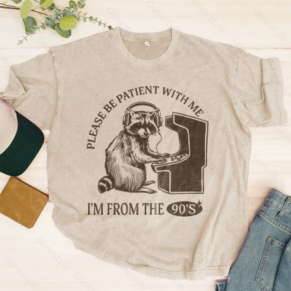 Washed Please Be Patient with Me, I'm From the 1900's - Print Unisex Crewneck XXXV