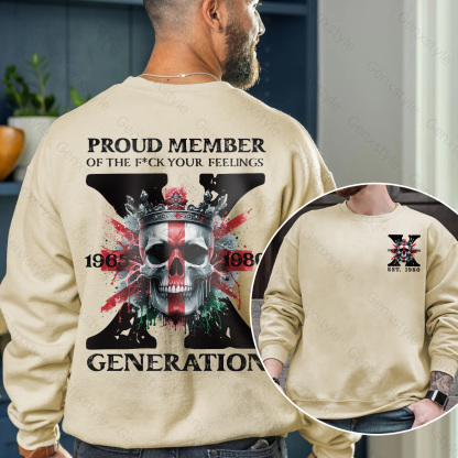 Britain Funny Skull Generation X Crewneck