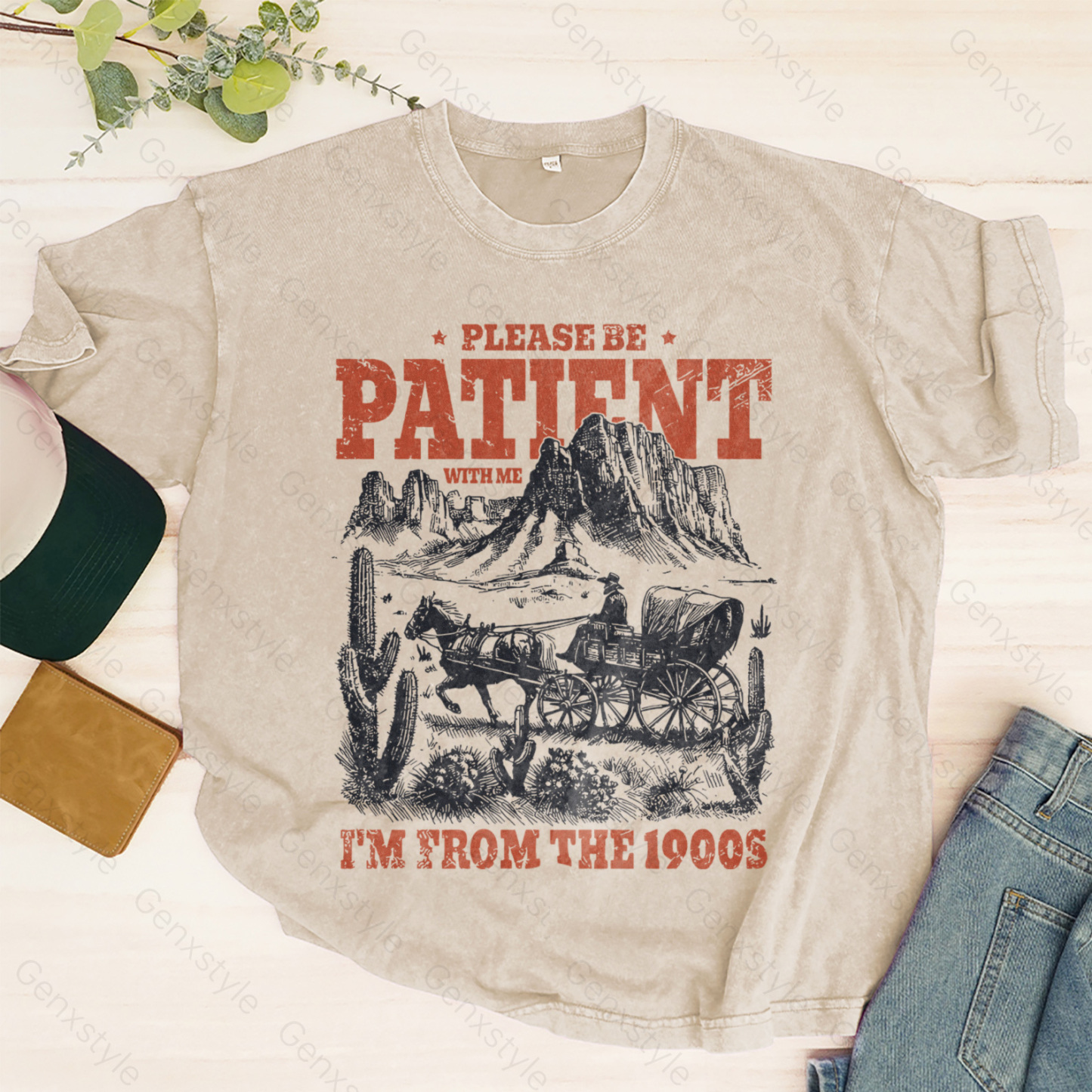 Washed Please Be Patient with Me, I'm From the 1902's - Print Unisex Shirt XXIII