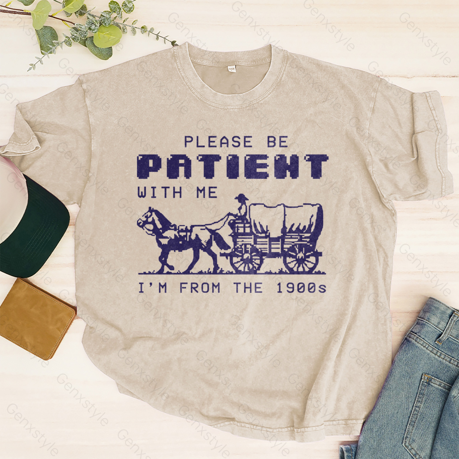 Washed Please Be Patient with Me, I'm From the 1903's - Print Unisex Shirt XXIV