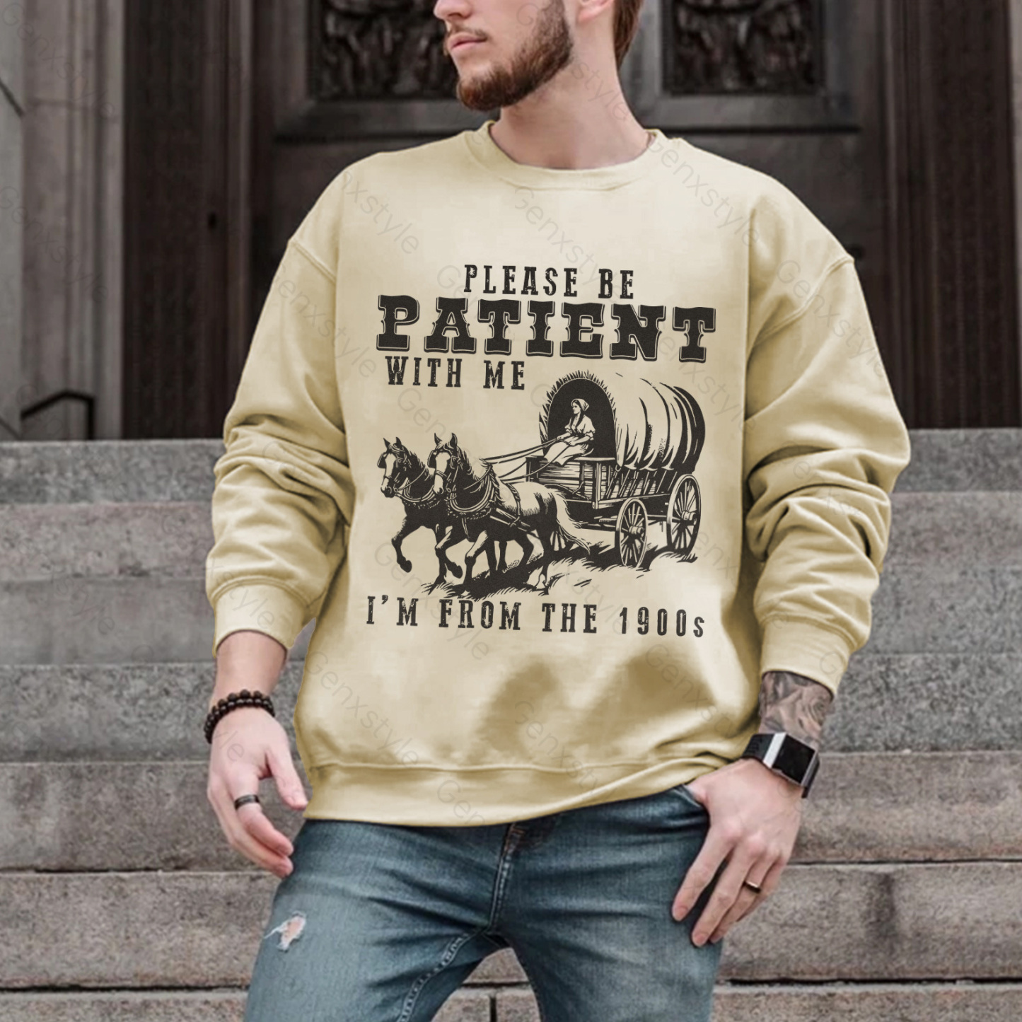 Please Be Patient with Me, I'm From the 1900's - Print Unisex Crewneck XXV