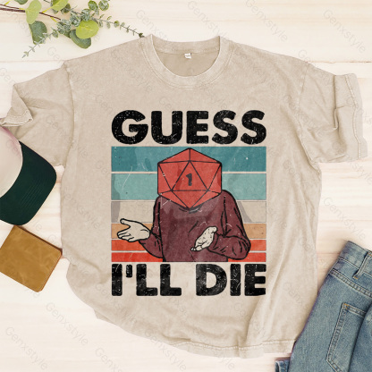 Washed Guess I'll Die D&D Vintage T-shirt