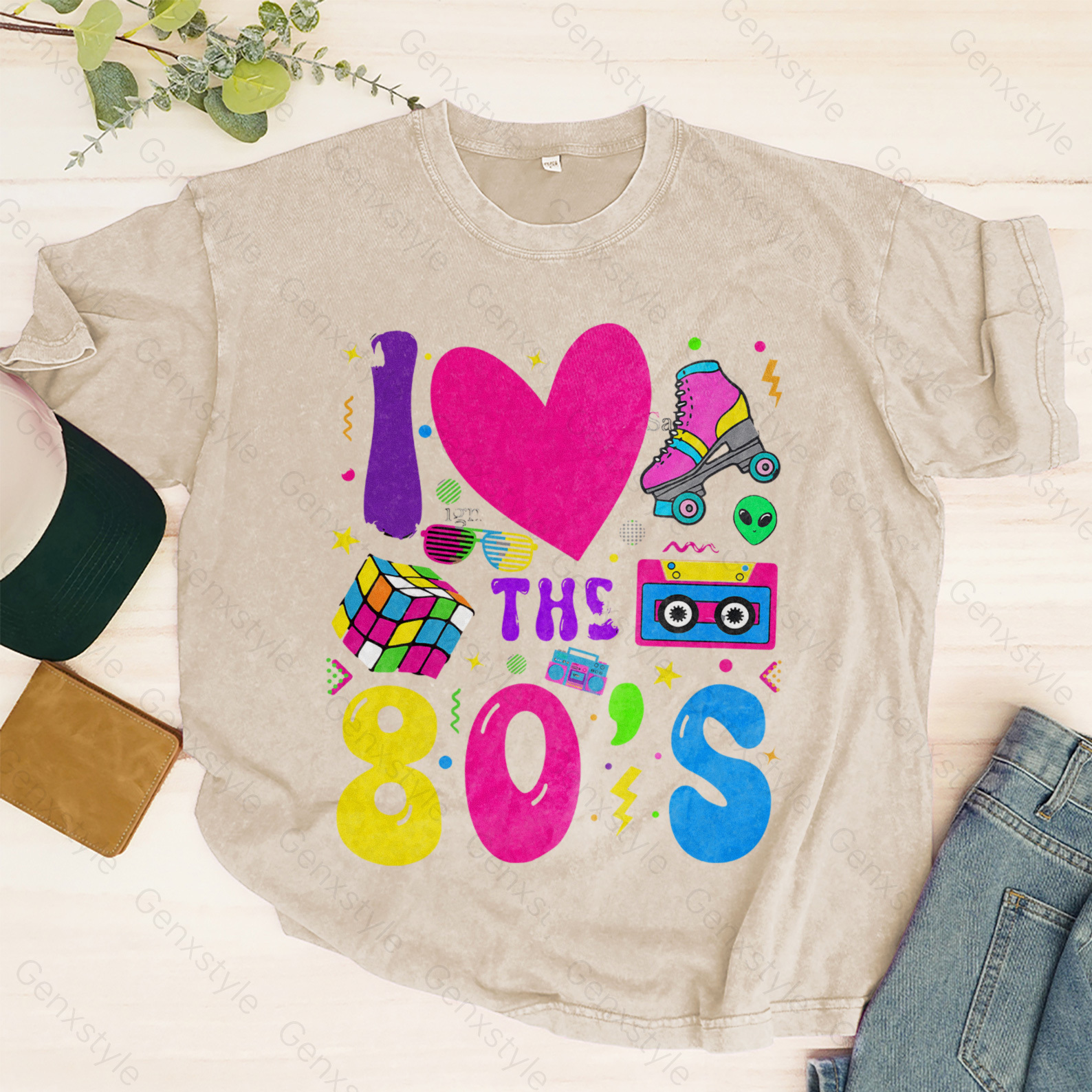 Washed I Love The 80s T-shirt