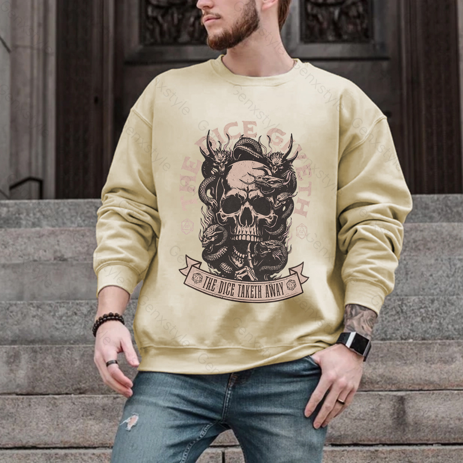 The Dice Giveth and the Dice Taketh Away Crewneck