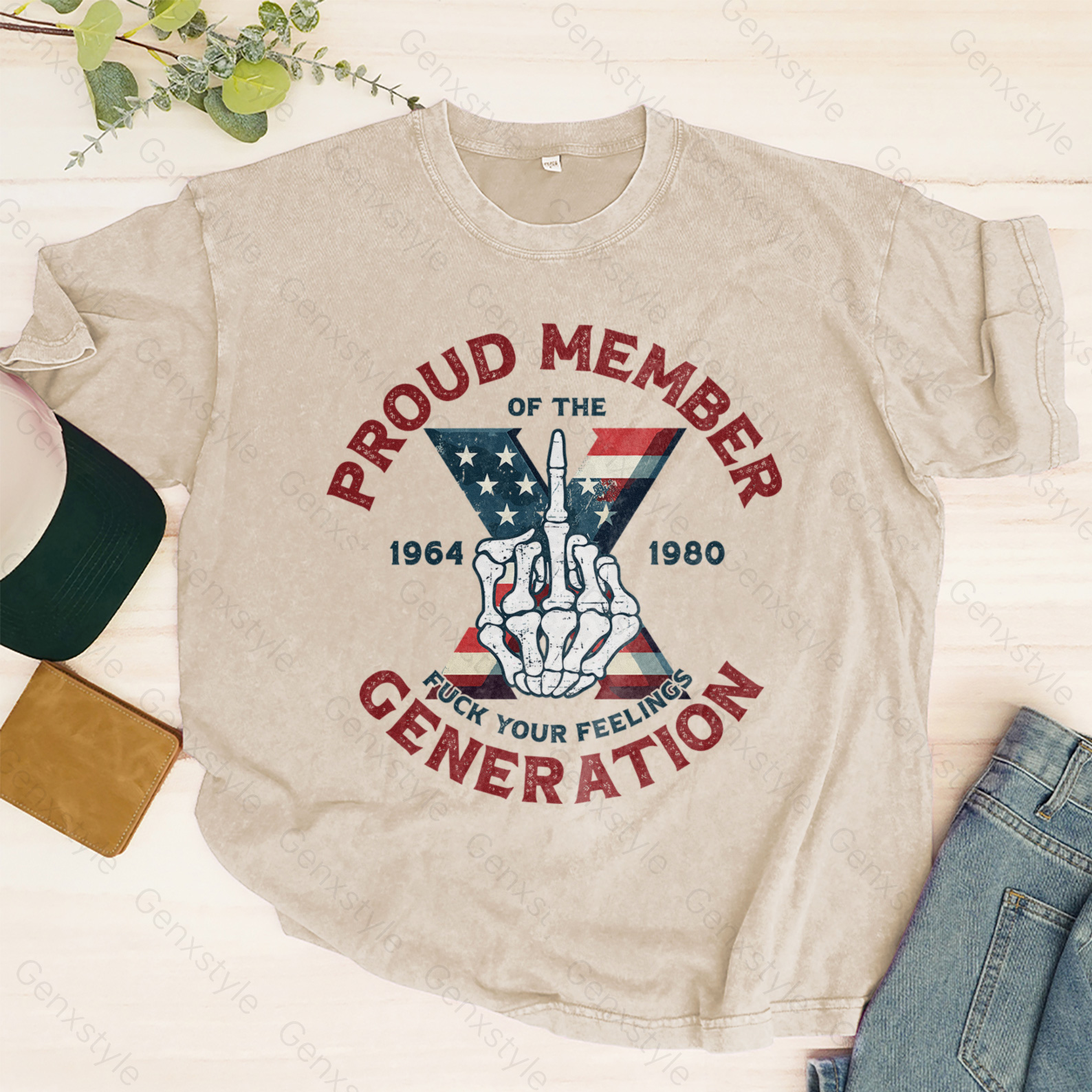Washed American Flag T-shirt