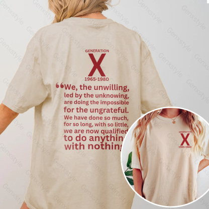 Washed Generation X We The Unwilling T-shirt