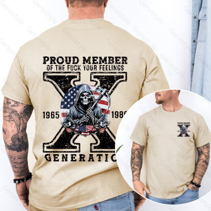 Generation X Skull Design T-shirt