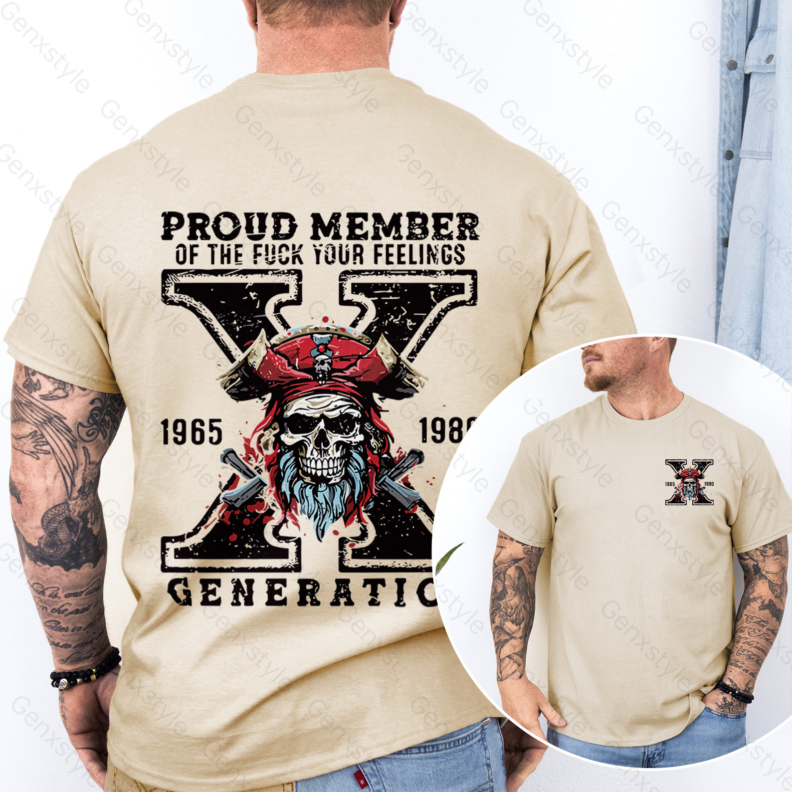 Generation X Skull Design T-shirt