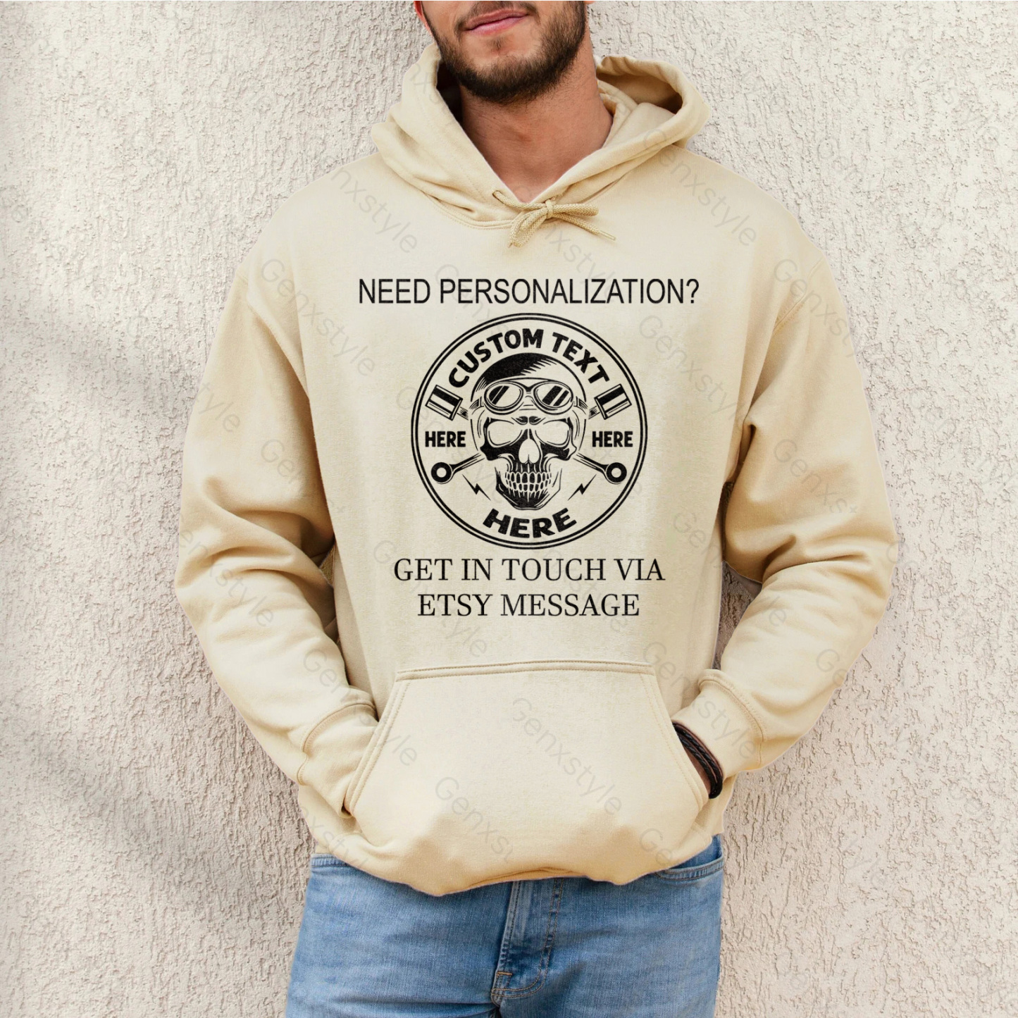 Generation X Skull Motorcycle Hoodie