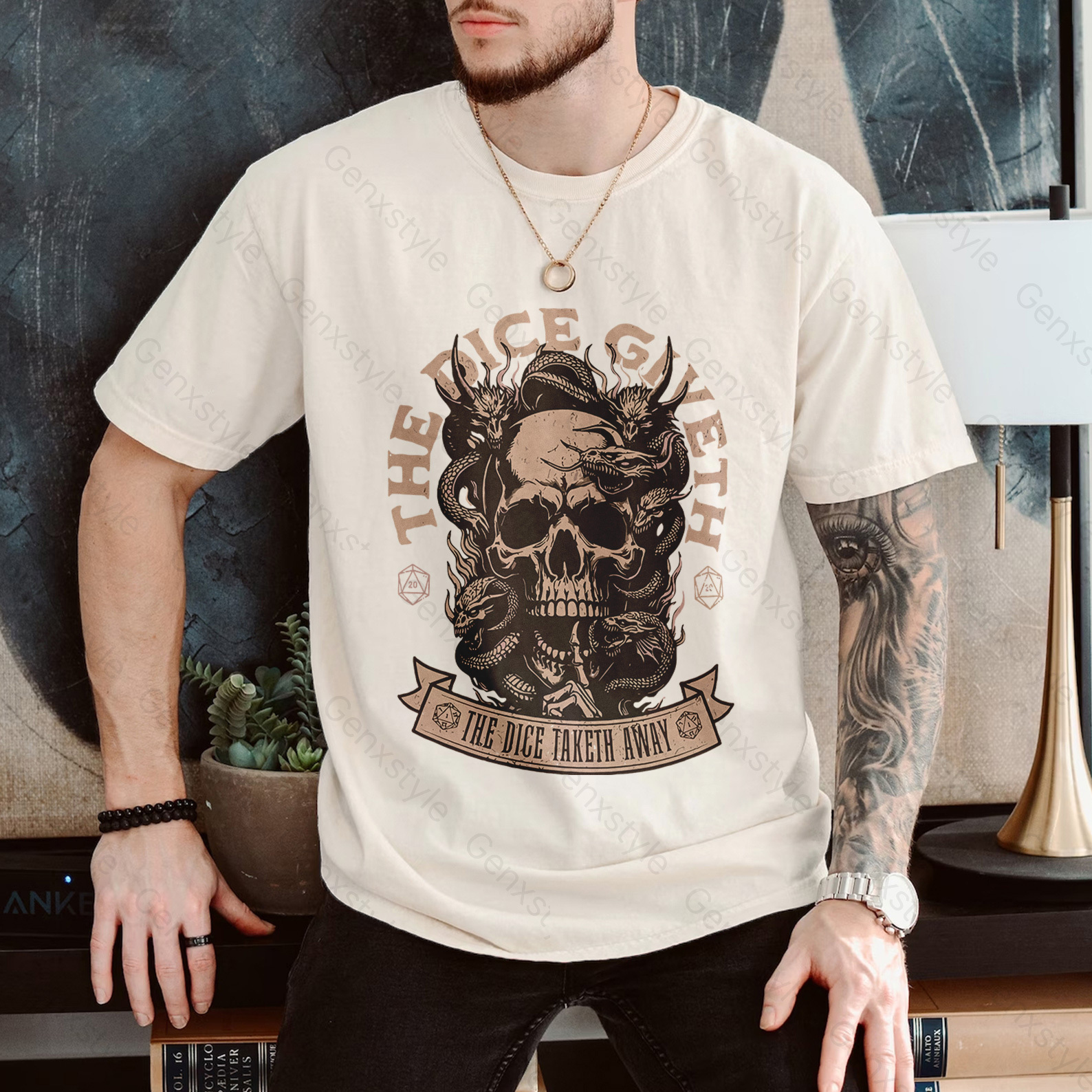 The Dice Giveth and the Dice Taketh Away T-shirt