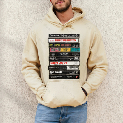 Rock Cassettes Tape Hoodie