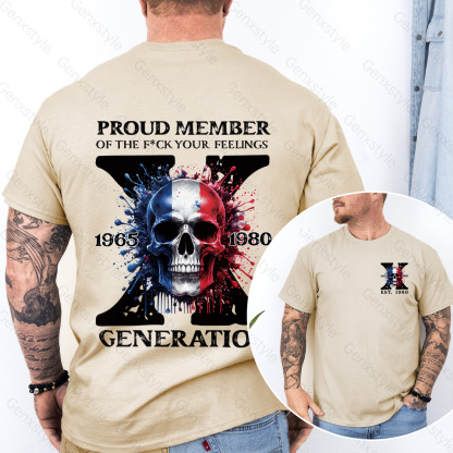 France Funny Skull Generation X T-shirt