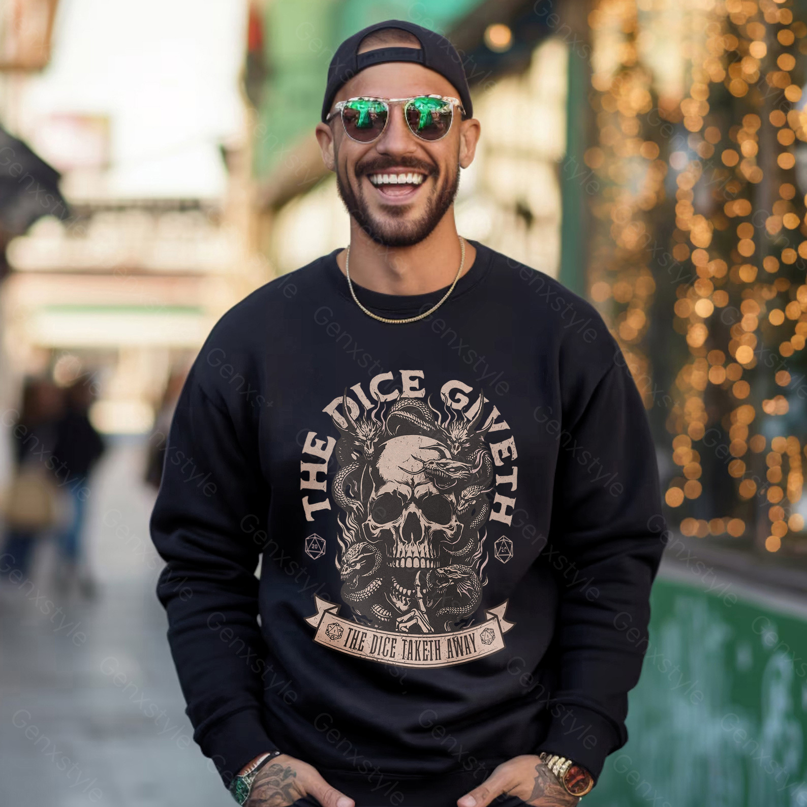 The Dice Giveth and the Dice Taketh Away Crewneck