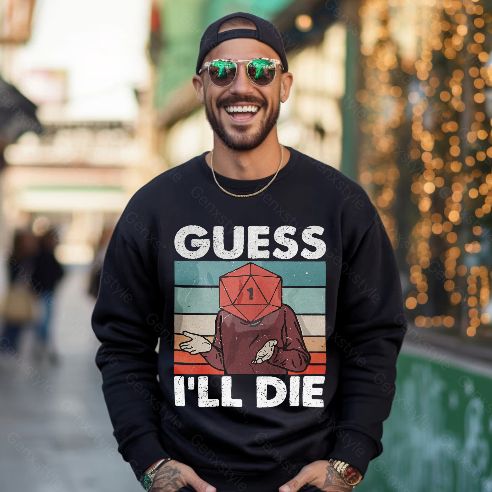 Guess I'll Die D&D Vintage Crewneck