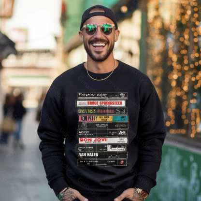 Rock Cassettes Tape Crewneck