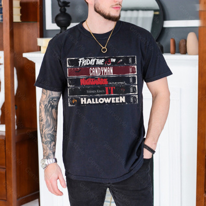 90s Halloween Horror Movie T-shirt