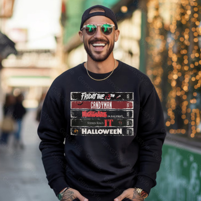 90s Halloween Horror Movie Crewneck