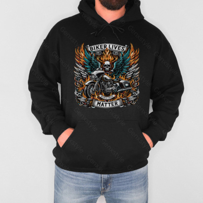 Generation X Biker Lives Matter Hoodie