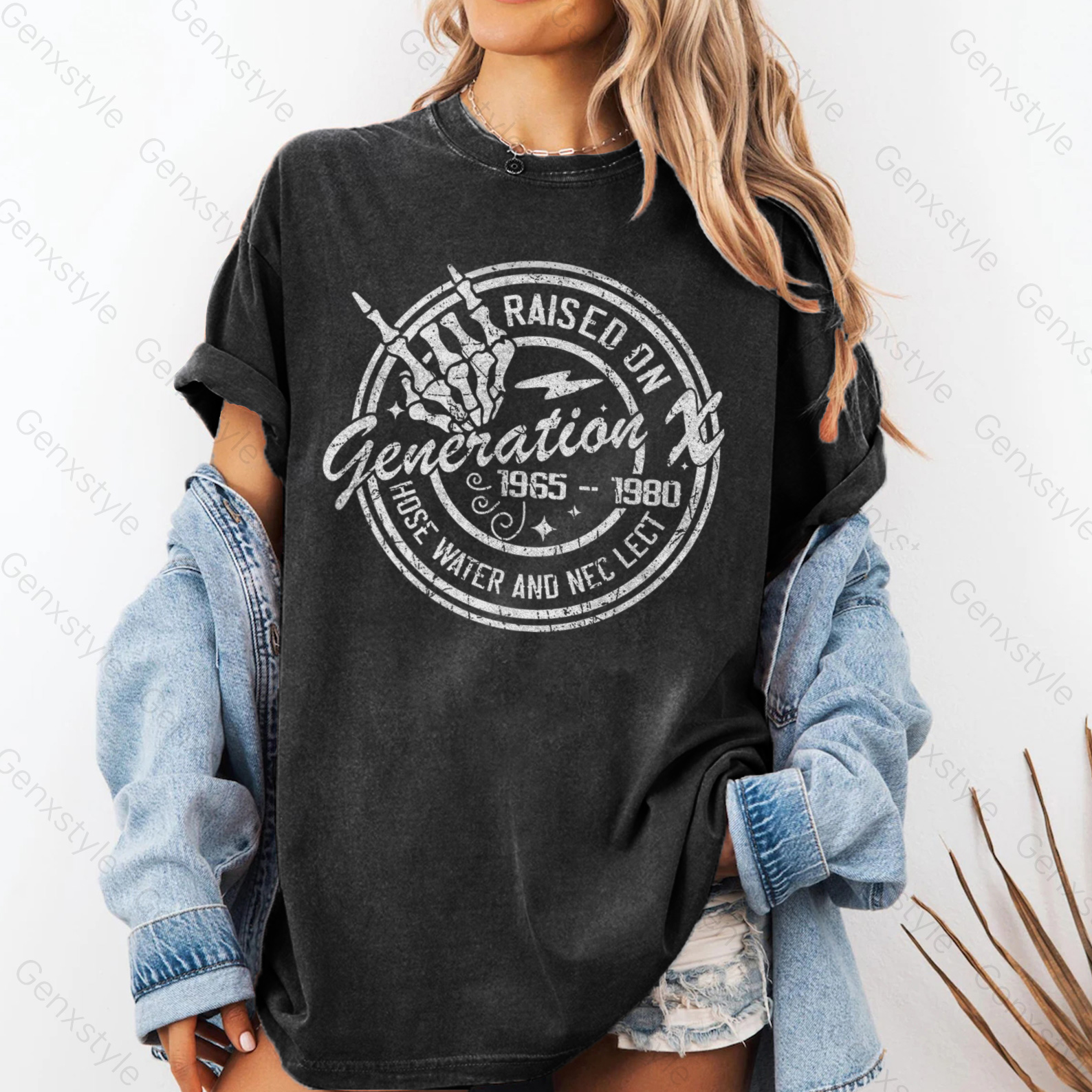 Washed Vintage Skeleton T-shirt