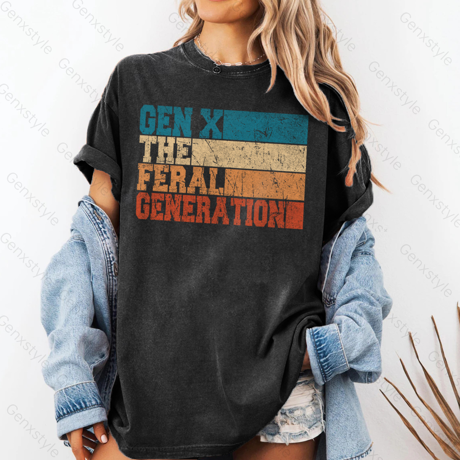 Washed Retro Vintage Gen X T-shirt