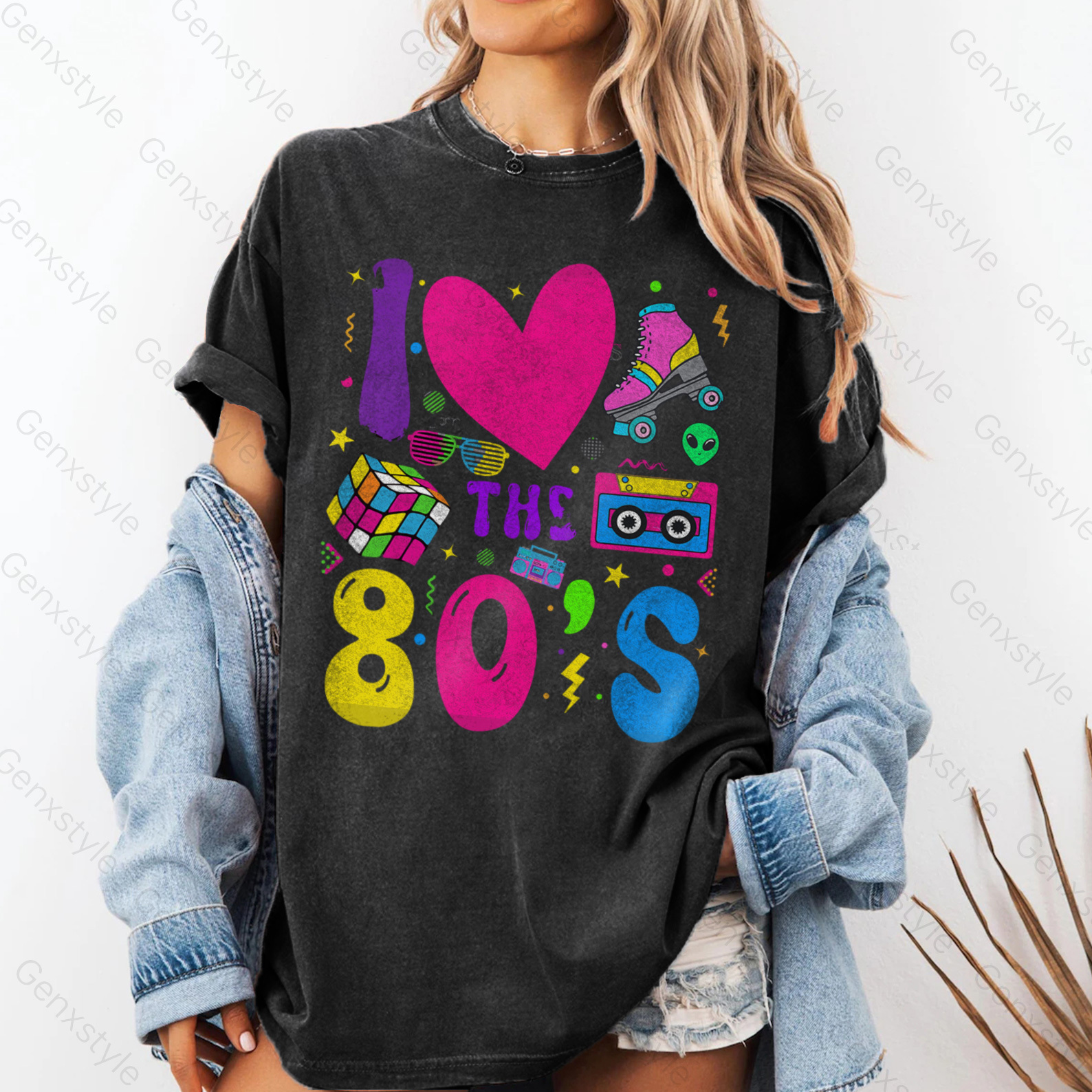 Washed I Love The 80s T-shirt