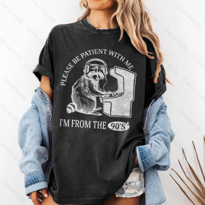 Washed Please Be Patient with Me, I'm From the 1900's - Print Unisex Crewneck XXXV