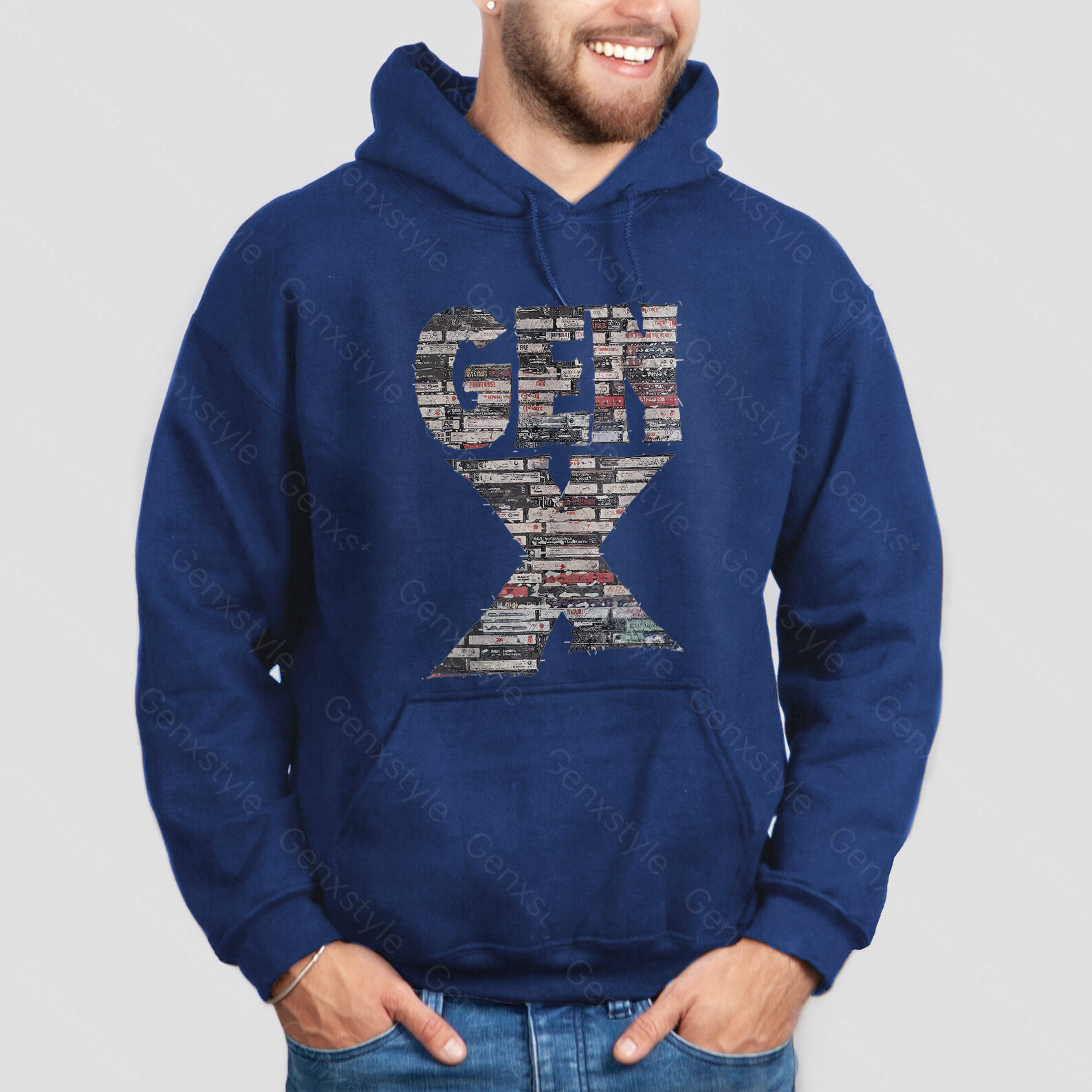 Gen X 80s Rock Cassettes Hoodie