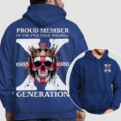 Britain Funny Skull Generation X Hoodie