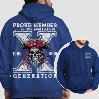 Generation X Skull Design Hoodie