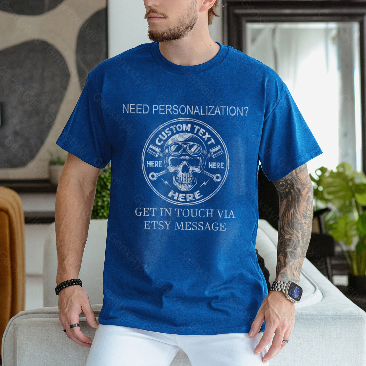 Generation X Skull Motorcycle T-shirt