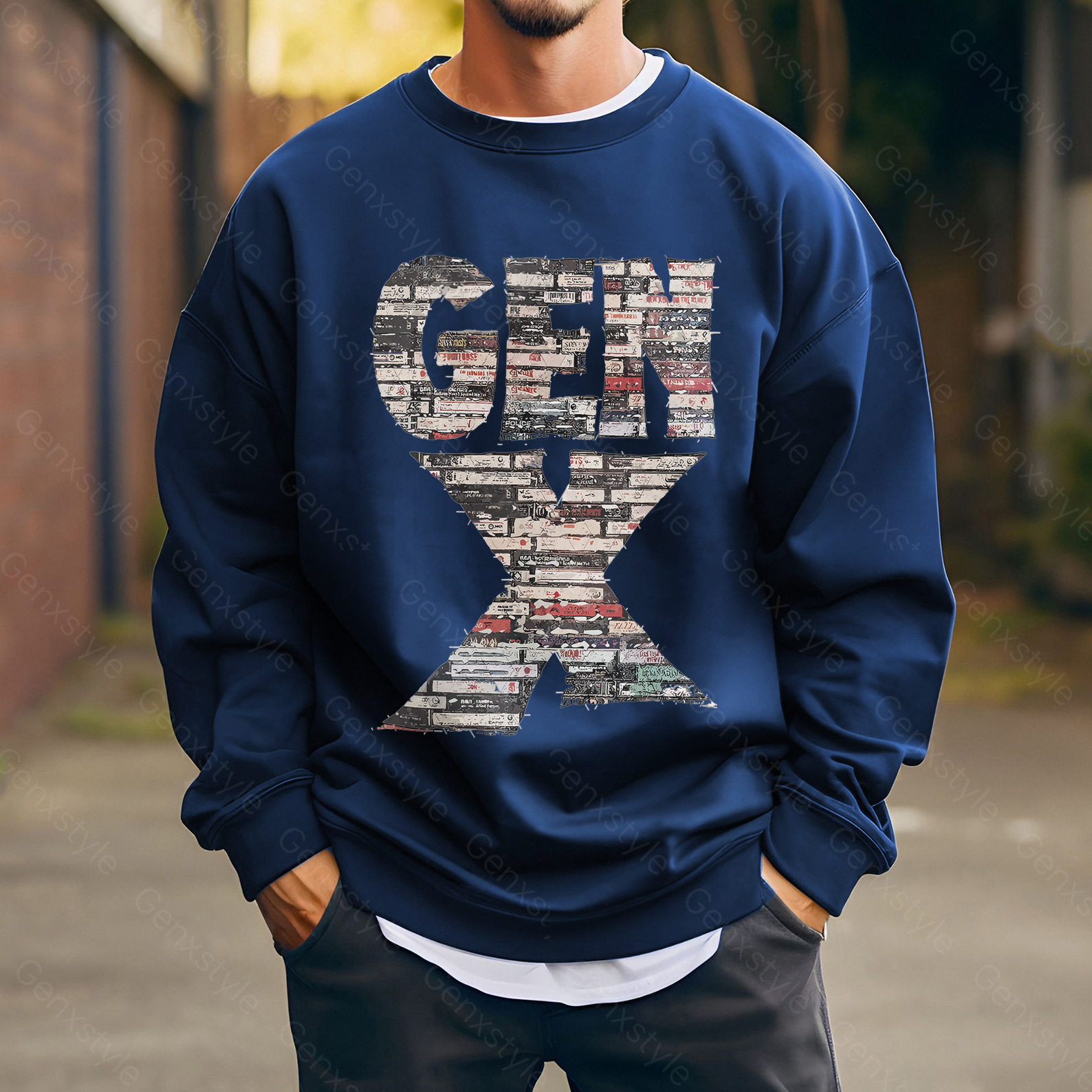 Gen X 80s Rock Cassettes Crewneck