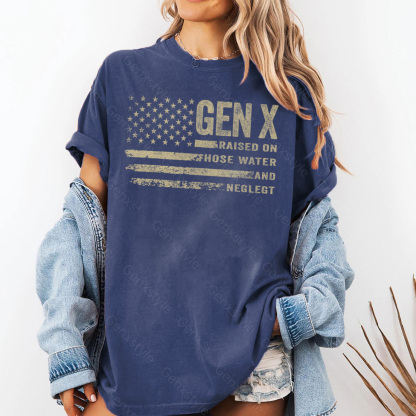 Washed Vintage Gen X Funny Quotes T-shirt