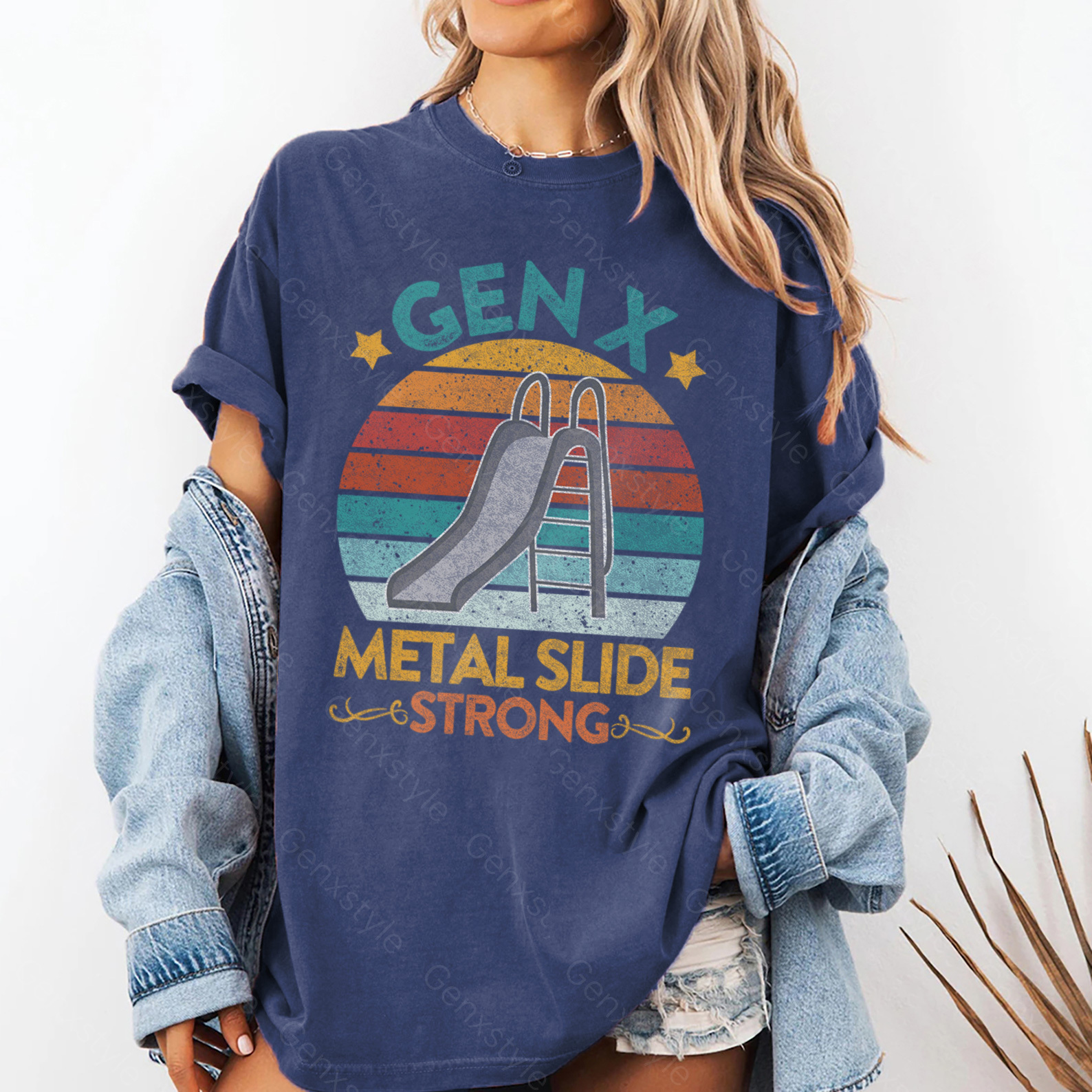 Washed Gen X Metal Slide A Strong T-shirt