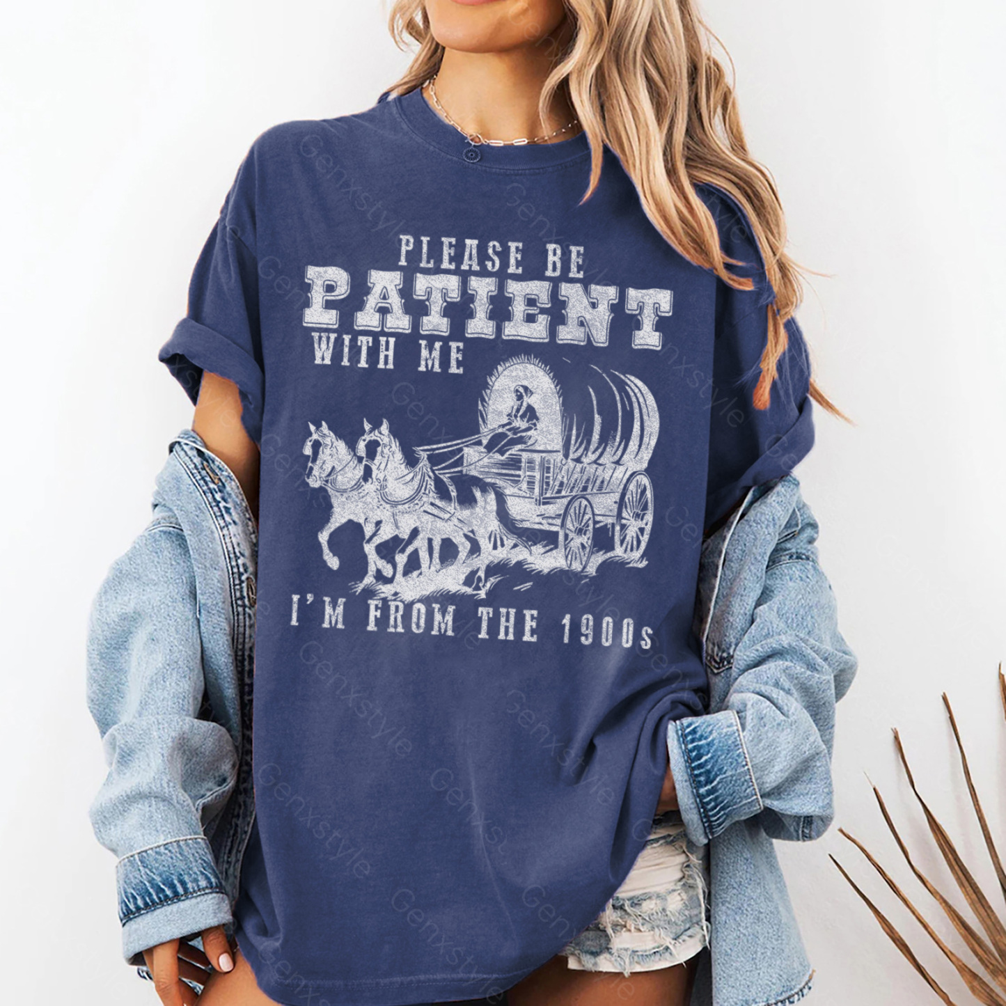 Washed Please Be Patient with Me, I'm From the 1904's - Print Unisex Shirt XXV