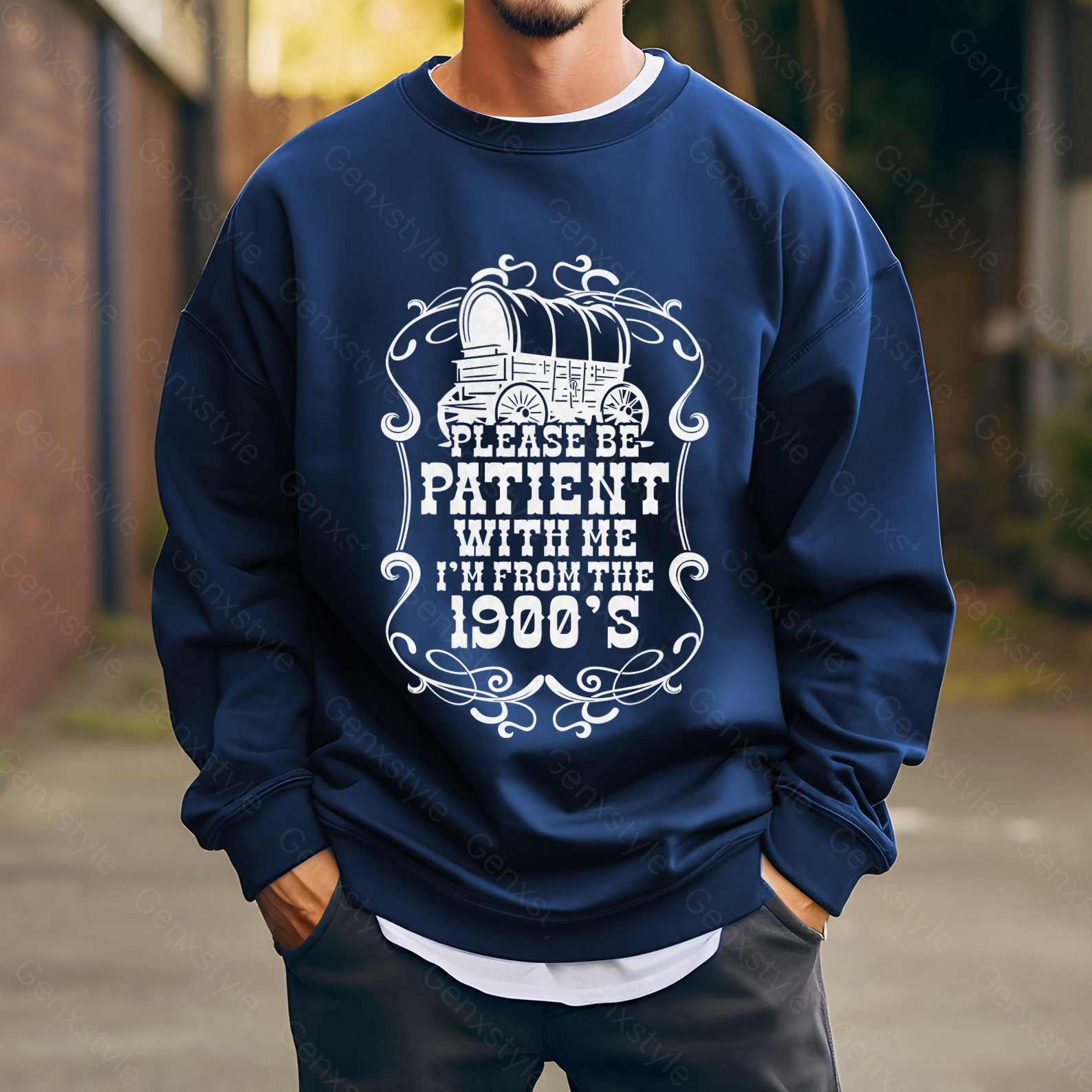 Please Be Patient with Me, I'm From the 1900's - Print Unisex Crewneck XXII
