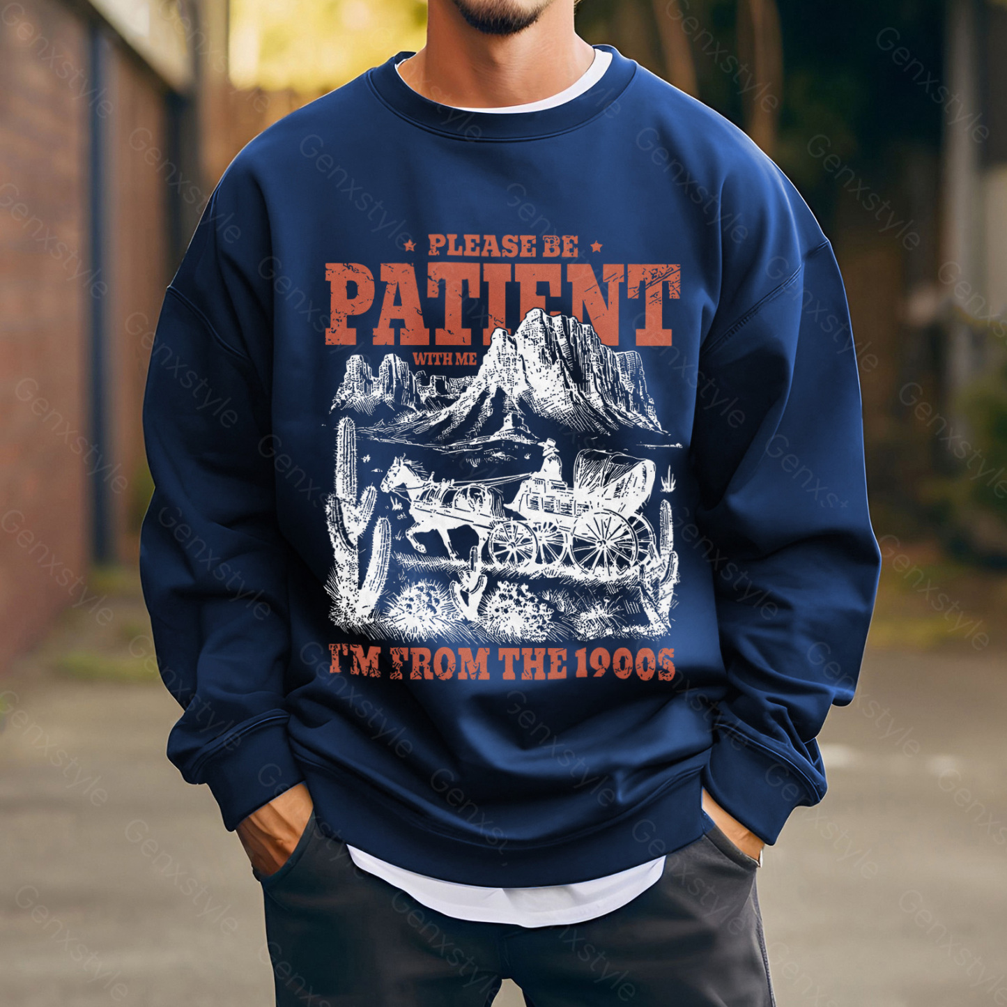 Please Be Patient with Me, I'm From the 1900's - Print Unisex Crewneck XXIII