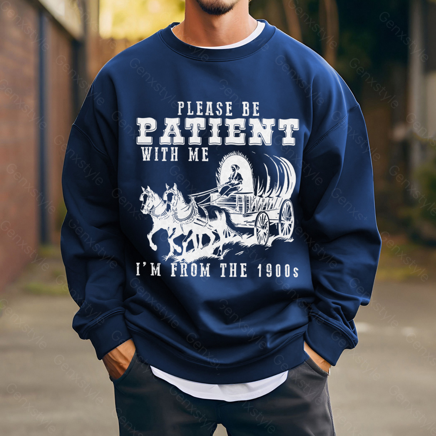 Please Be Patient with Me, I'm From the 1900's - Print Unisex Crewneck XXV