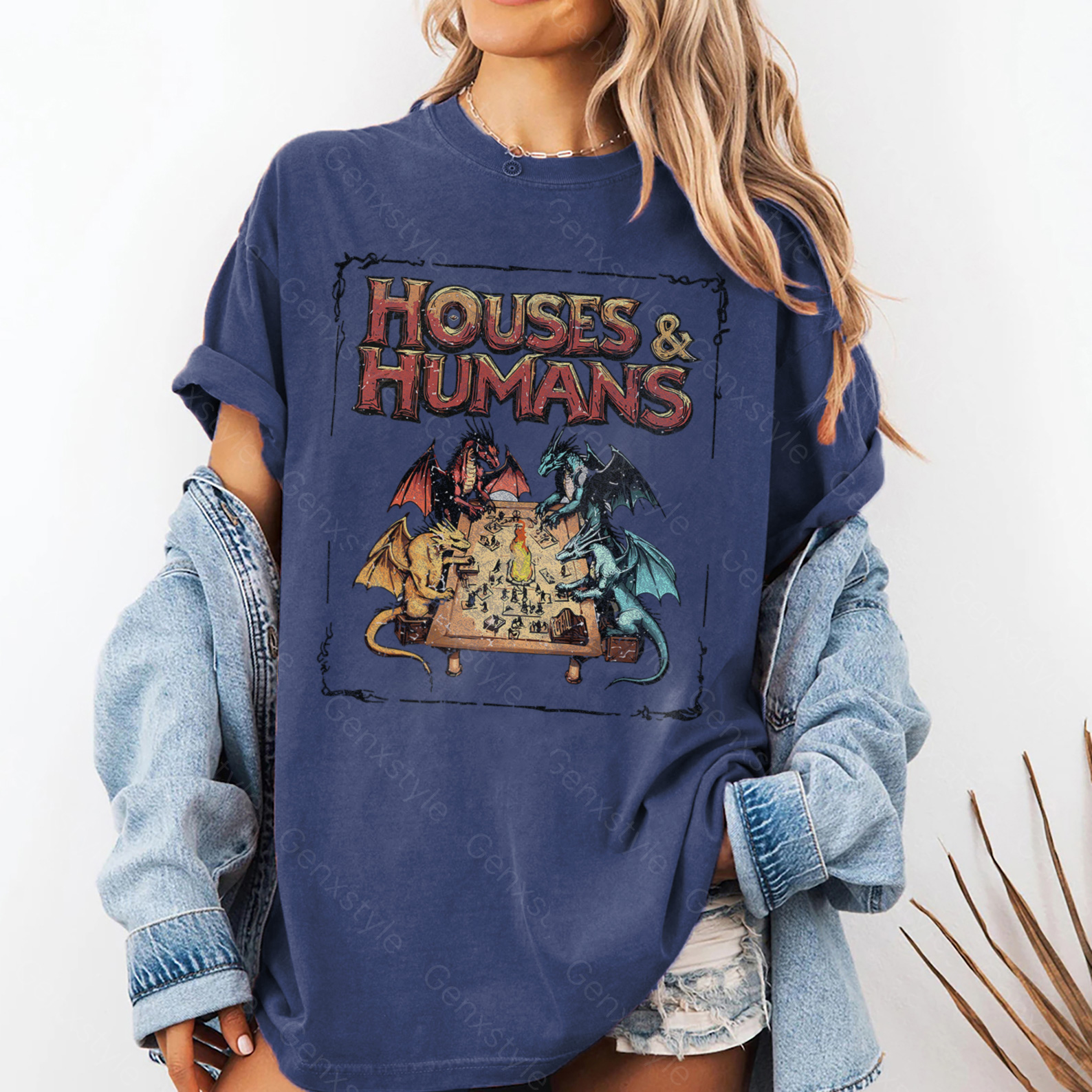 Washed Houses and Humans D&D T-shirt