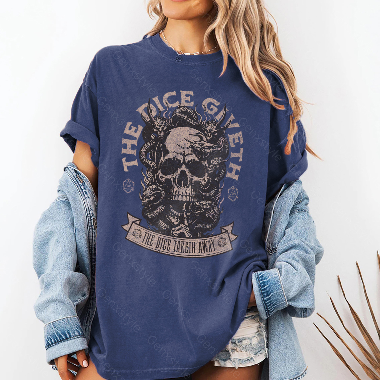 Washed The Dice Giveth and the Dice Taketh Away T-shirt