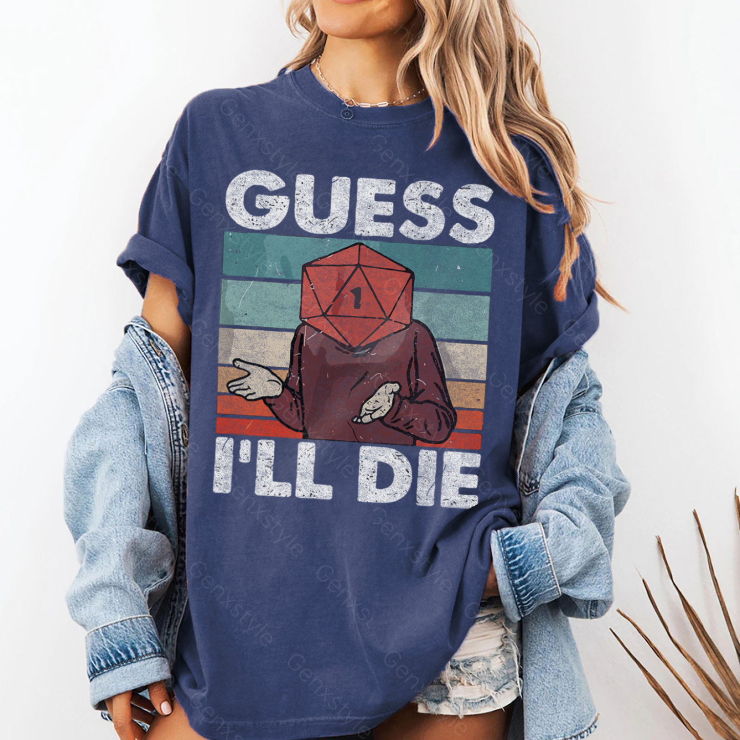 Washed Guess I'll Die D&D Vintage T-shirt