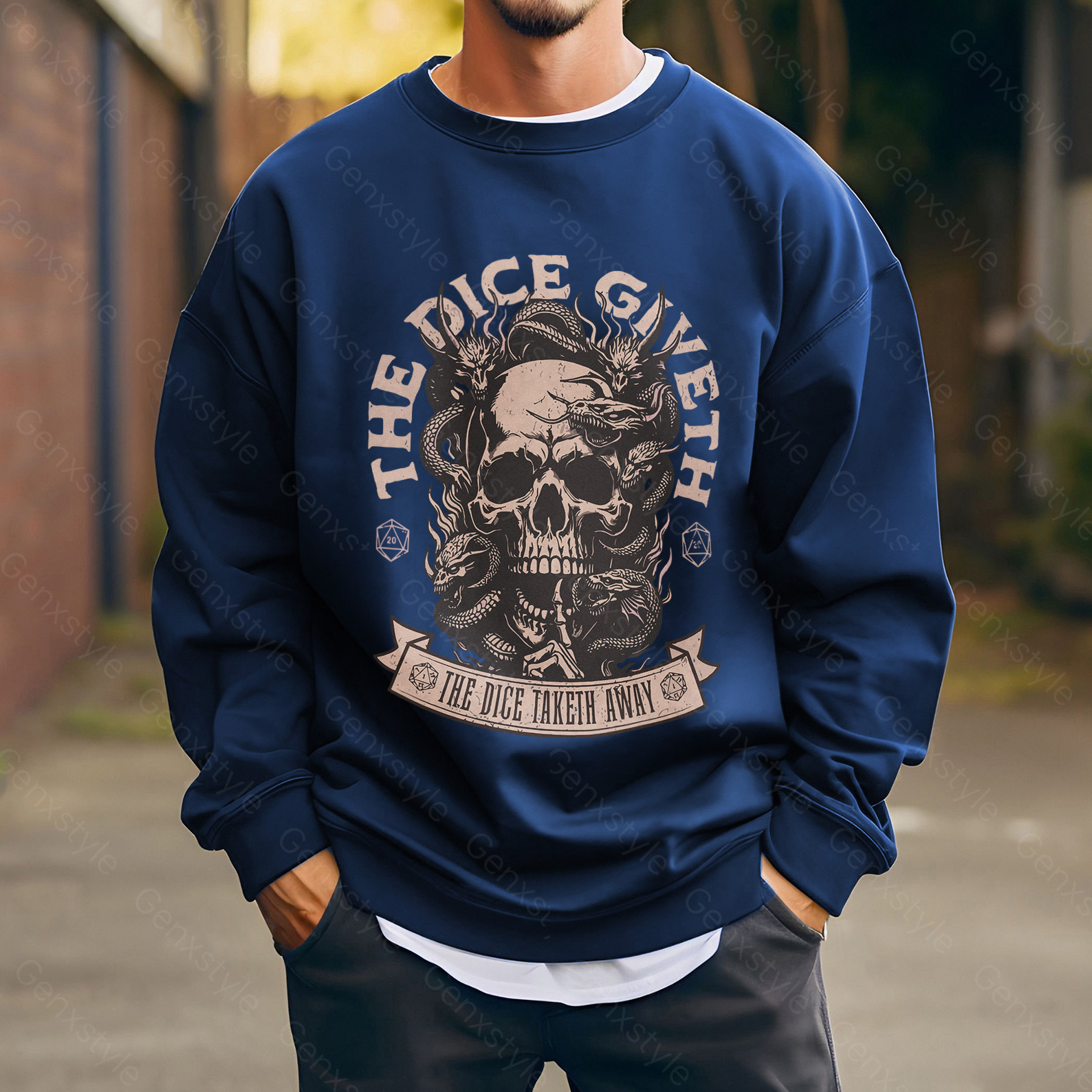 The Dice Giveth and the Dice Taketh Away Crewneck